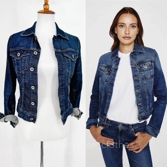 AG ADRIANO GOLDSCHMIED Robyn Slim Denim Jacket - Picture 1 of 6